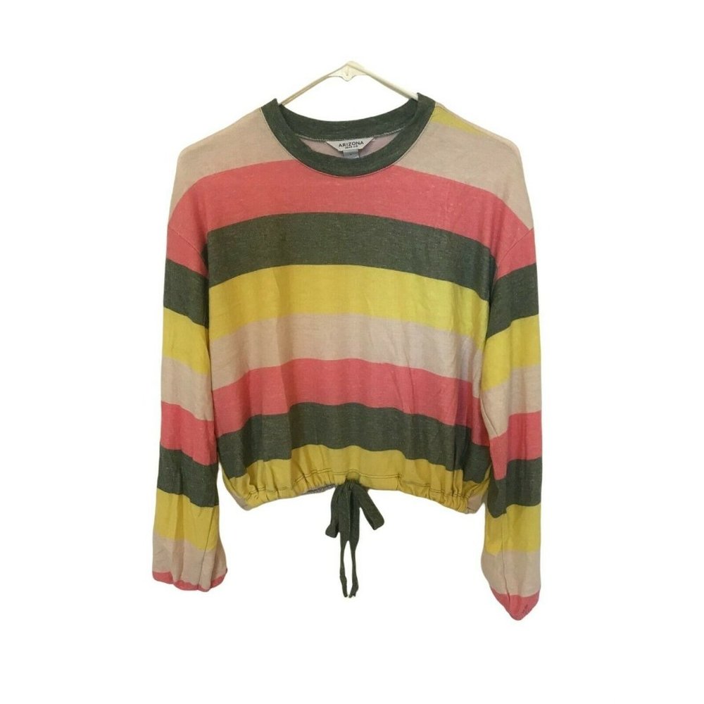 NEW Arizona Jeans Co. Colorful Striped Sweater Women's Size Small